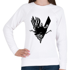 PRINTFASHION Vikings - Női pulóver - Fehér női pulóver, kardigán