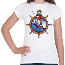 PRINTFASHION Világító torony  - Női póló - Fehér női póló