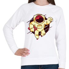 PRINTFASHION Világűr foci - Női pulóver - Fehér női pulóver, kardigán