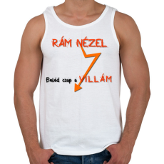 PRINTFASHION VILLÁM - Férfi atléta - Fehér