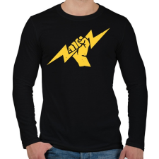 PRINTFASHION Villanyszerelő 1 - Férfi hosszú ujjú póló - Fekete férfi póló