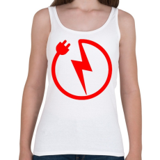 PRINTFASHION Villanyszerelő 3 - Női atléta - Fehér