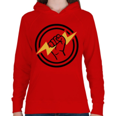 PRINTFASHION Villanyszerelő 4 - Női kapucnis pulóver - Piros