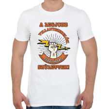 PRINTFASHION Villanyszerelő február - Férfi póló - Fehér férfi póló