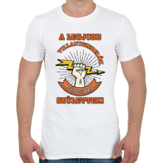 PRINTFASHION Villanyszerelő június - Férfi póló - Fehér