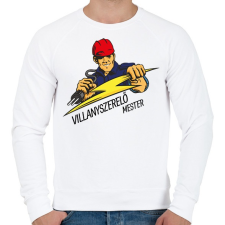 PRINTFASHION Villanyszerelő mester - Férfi pulóver - Fehér férfi pulóver, kardigán