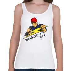 PRINTFASHION Villanyszerelő mester - Női atléta - Fehér
