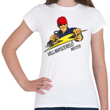 PRINTFASHION Villanyszerelő mester - Női póló - Fehér női póló