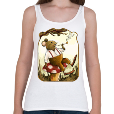 PRINTFASHION Vintage egér - Női atléta - Fehér