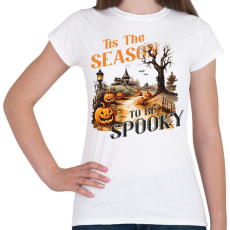 PRINTFASHION Vintage halloween - Női póló - Fehér