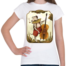 PRINTFASHION Vintage kutya - Női póló - Fehér