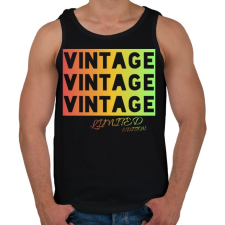 PRINTFASHION VINTAGE limited edition - Férfi atléta - Fekete atléta, trikó