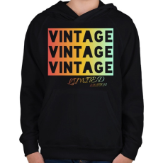 PRINTFASHION VINTAGE limited edition  - Gyerek kapucnis pulóver - Fekete