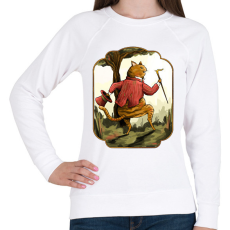 PRINTFASHION Vintage macska - Női pulóver - Fehér