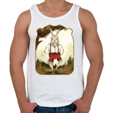 PRINTFASHION Vintage nyúl - Férfi atléta - Fehér atléta, trikó
