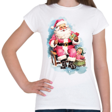PRINTFASHION Vintage télapó - Női póló - Fehér női póló