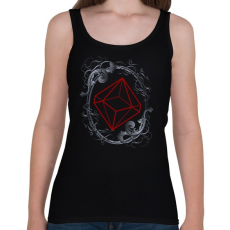 PRINTFASHION Vintage Vörös D10 - Női atléta - Fekete