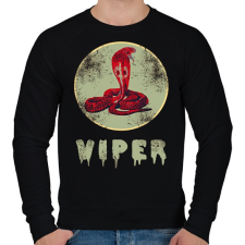 PRINTFASHION viper - Férfi pulóver - Fekete férfi pulóver, kardigán