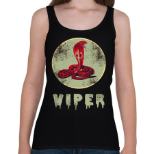 PRINTFASHION viper - Női atléta - Fekete női felső