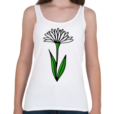 PRINTFASHION virág-001 - Női atléta - Fehér női trikó