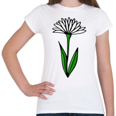 PRINTFASHION virág-001 - Női póló - Fehér