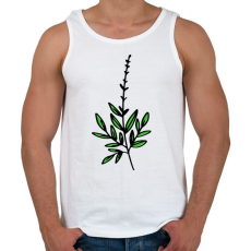 PRINTFASHION virág-002 - Férfi atléta - Fehér