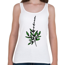 PRINTFASHION virág-002 - Női atléta - Fehér női trikó