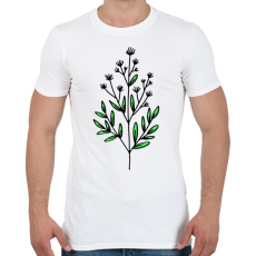 PRINTFASHION virág-008 - Férfi póló - Fehér