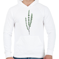 PRINTFASHION virág-010 - Férfi kapucnis pulóver - Fehér férfi pulóver, kardigán