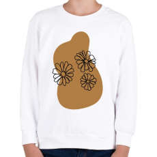 PRINTFASHION Virág - Gyerek pulóver - Fehér