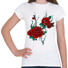 PRINTFASHION Virág  - Női póló - Fehér