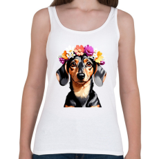 PRINTFASHION virágkoszorús tacsi - Női atléta - Fehér