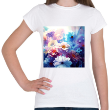 PRINTFASHION virágok 1 - Női póló - Fehér női póló