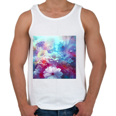 PRINTFASHION virágok 2 - Férfi atléta - Fehér