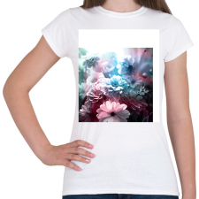 PRINTFASHION virágok 4 - Női póló - Fehér női póló