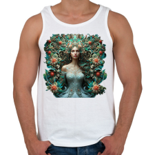 PRINTFASHION Virágok királynője - Férfi atléta - Fehér atléta, trikó