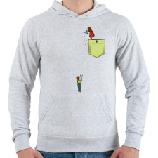 PRINTFASHION Virágöntözés - Férfi kapucnis pulóver - Sport szürke férfi pulóver, kardigán