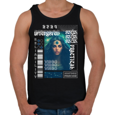 PRINTFASHION Virgo - Streetwear style - Férfi atléta - Fekete