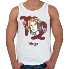 PRINTFASHION Virgo színes - Férfi atléta - Fehér atléta, trikó