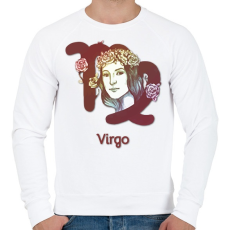 PRINTFASHION Virgo színes - Férfi pulóver - Fehér