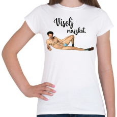 PRINTFASHION Viselj maszkot - Női póló - Fehér