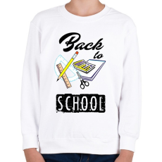 PRINTFASHION vissza a suliba - Gyerek pulóver - Fehér