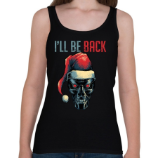 PRINTFASHION Visszatérek! - Női atléta - Fekete női trikó