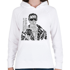 PRINTFASHION Visszatérek - Női kapucnis pulóver - Fehér