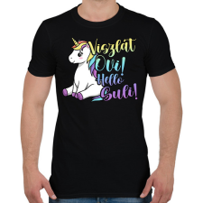 PRINTFASHION Viszlát ovi hello suli - Férfi póló - Fekete férfi póló