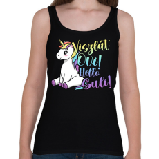 PRINTFASHION Viszlát ovi hello suli - Női atléta - Fekete