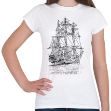 PRINTFASHION Vitorlás Hajó - Női póló - Fehér