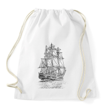 PRINTFASHION Vitorlás Hajó - Sportzsák, Tornazsák - Fehér tornazsák