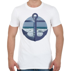 PRINTFASHION Vitorlázás - Férfi póló - Fehér