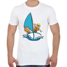 PRINTFASHION Vitorlázás - Férfi póló - Fehér